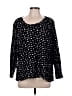 Assorted Brands Polka Dots Black Pullover Sweater Size L - photo 1
