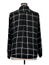 Apt. 9 100% Polyester Plaid Black Long Sleeve Blouse Size XL - photo 2