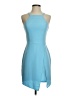Amanda Uprichard 100% Polyester Solid Blue Cocktail Dress Size P (petite) - photo 1