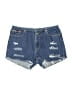 Tommy Jeans 100% Cotton Blue Denim Shorts Size 7 - photo 1