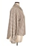 Unbranded 100% Polyester Houndstooth Brown Long Sleeve Blouse Size XXL - photo 4