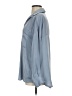 Free People 100% Recycled Polyester Blue Long Sleeve Blouse Size S - photo 5