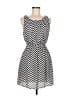 Zealous Chevron-herringbone Black Cocktail Dress Size M - photo 1