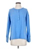 Olive and Oak Blue Long Sleeve Blouse Size S - photo 1