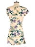 For Love & Lemons 100% Rayon Tropical Yellow Romper Size S - photo 2