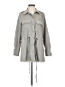 Assorted Brands Gray Trenchcoat Size S - photo 1