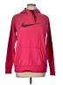 Nike 100% Polyester Pink Pullover Hoodie Size L - photo 1
