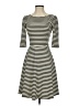 Pixley Stripes Black Casual Dress Size XS - photo 1