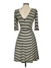 Pixley Stripes Black Casual Dress Size XS - photo 2