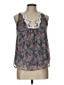 Collective Concepts 100% Polyester Blue Sleeveless Blouse Size L - photo 1