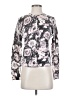 Ann Taylor LOFT 100% Cotton Floral Purple Pullover Sweater Size S - photo 1