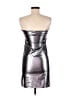 Hosbjerg Metallic Silver Cocktail Dress Size M - photo 2