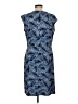 MICHAEL Michael Kors Print Blue Casual Dress Size L - photo 2