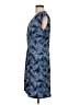 MICHAEL Michael Kors Print Blue Casual Dress Size L - photo 5