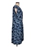 MICHAEL Michael Kors Print Blue Casual Dress Size L - photo 4