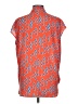 Bellatrix 100% Polyester Orange Short Sleeve Blouse Size L - photo 2