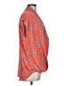 Bellatrix 100% Polyester Orange Short Sleeve Blouse Size L - photo 4