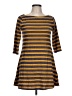 BDG Stripes Brown Casual Dress Size L - photo 1