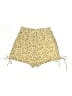Privacy Please 100% Polyester Floral Yellow Shorts Size XS - photo 2