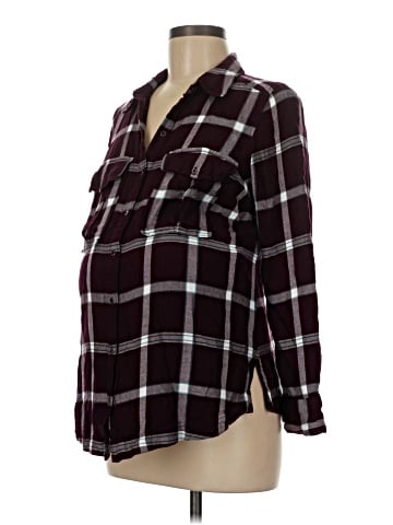 LED Luxe Essentials Denim 3/4 Sleeve Blouse (view 1)