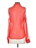 Bongo Polka Dots Red Sleeveless Button-Down Shirt Size S - photo 2