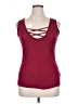 Unbranded Burgundy Sleeveless Top Size 1X - photo 1