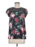 Torrid Floral Black Short Sleeve T-Shirt Size Med Plus (00) - photo 1