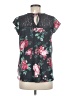 Torrid Floral Black Short Sleeve T-Shirt Size Med Plus (00) - photo 2