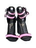 so Me Color Block Pink Black Sandals Size 8 1/2 - photo 2