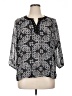 Cathy Daniels 100% Polyester Gray 3/4 Sleeve Blouse Size XL - photo 1
