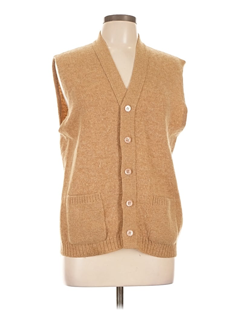 Pre-owned Jantzen Sweater Vest In Brown
