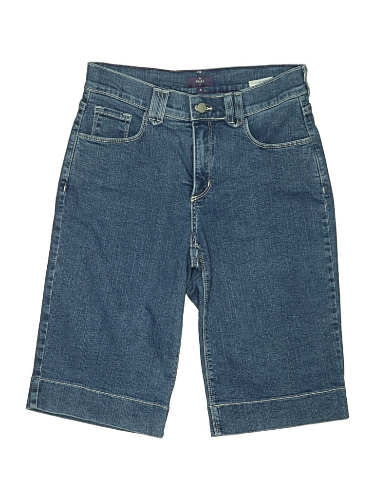 Pre-owned Nydj Denim Shorts In Blue