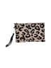 Rachel Zoe Animal Print Gold Tan Wristlet One size - photo 1