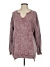 BKE Tie-dye Pink Burgundy Pullover Sweater Size XS - photo 1