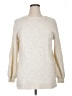 Ann Taylor LOFT Metallic Ivory Pullover Sweater Size 14 - photo 1