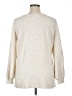 Ann Taylor LOFT Metallic Ivory Pullover Sweater Size 14 - photo 2