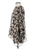 Grade & Gather Animal Print Silver Long Sleeve Blouse Size S - photo 5