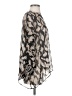 Grade & Gather Animal Print Silver Long Sleeve Blouse Size S - photo 4