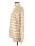 Croft & Barrow 100% Acrylic Stripes Tan Turtleneck Sweater Size L - photo 5