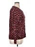 Old Navy 100% Cotton Animal Print Red Pullover Sweater Size XL - photo 4