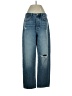 Madewell 100% Cotton Hearts Blue Jeans Size 25 waist - photo 1