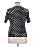 Chico's 100% Cotton Polka Dots Black Short Sleeve Top Size XL (3) - photo 2