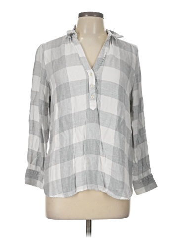 Ann Taylor LOFT Outlet 3/4 Sleeve Button-Down Shirt (view 1)