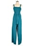 Dokotoo 100% Polyester Solid Teal Jumpsuit Size XS - photo 1
