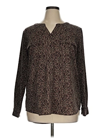 Christopher & Banks Long Sleeve Blouse (view 1)