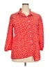 Unbranded 100% Polyester Polka Dots Red 3/4 Sleeve Blouse Size 2X - photo 1