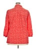 Unbranded 100% Polyester Polka Dots Red 3/4 Sleeve Blouse Size 2X - photo 2
