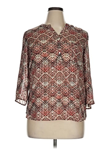 Sara Michelle 3/4 Sleeve Blouse (view 1)