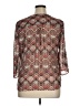 Sara Michelle Print Brown 3/4 Sleeve Blouse Size XL (petite) - photo 2