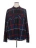 Justify Plaid Burgundy Long Sleeve Blouse Size 2X - photo 1